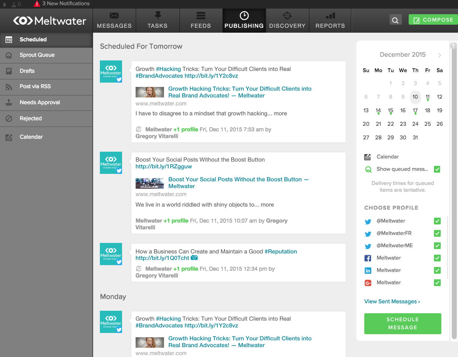 Meltwater - Gestire i social network