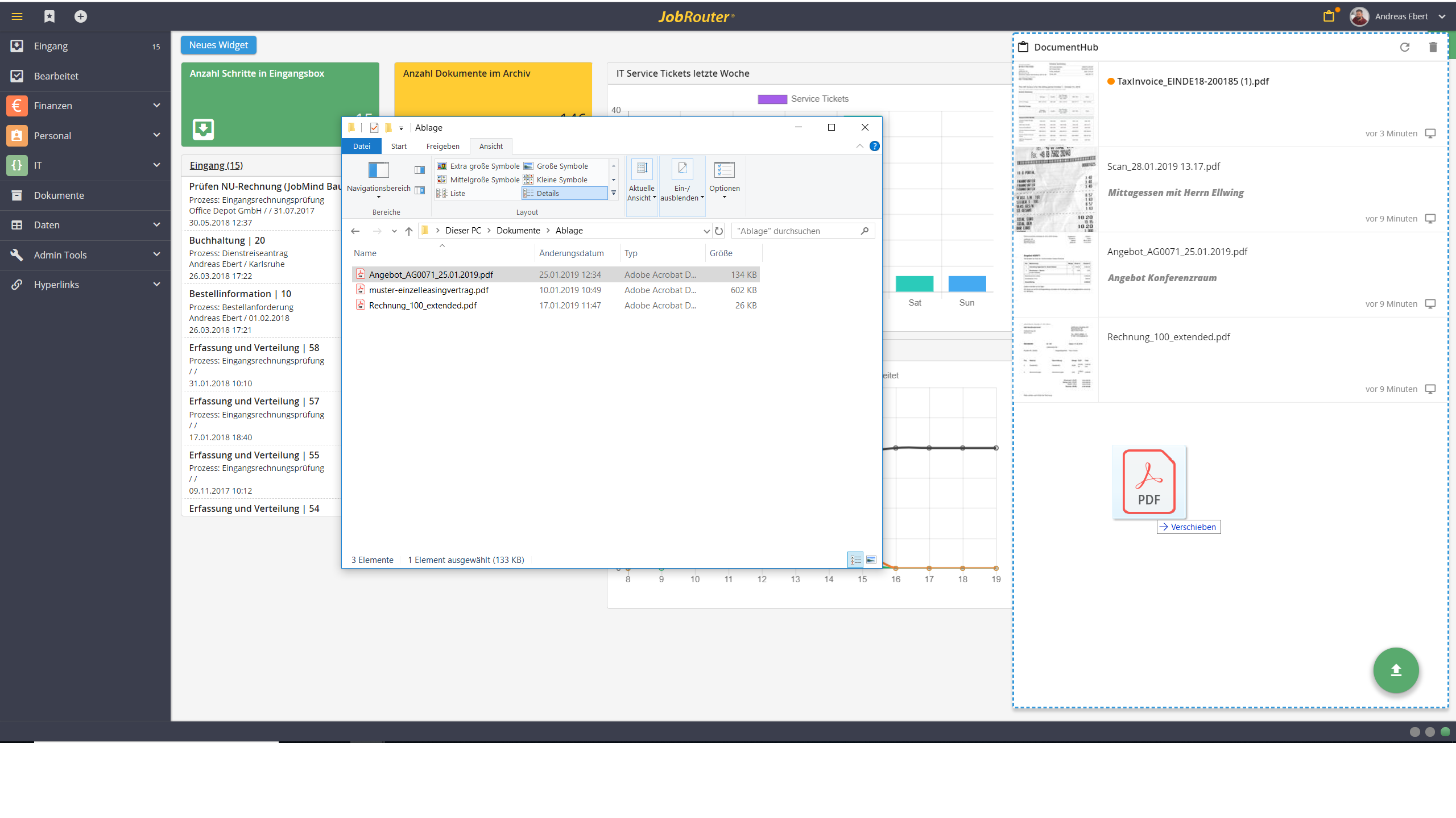 JobRouter - Smarter Zwischenspeicher: JobRouter DocumentHub