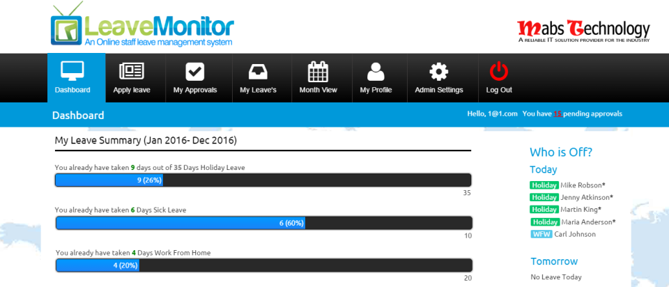 LeaveMonitor - LeaveMonitor-screenshot-0