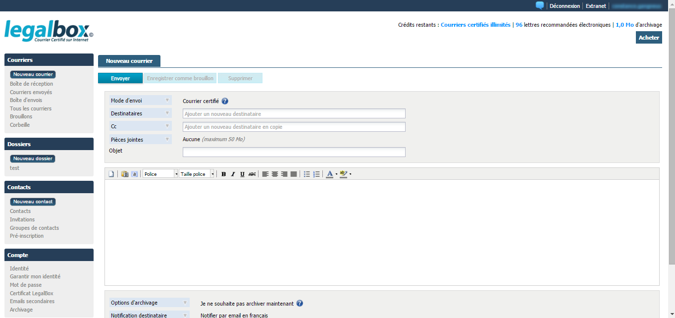 LegalBox - LegalBox: Service Level Agreement (SLA), Audits, Zertifizierung (SAS 70, 27001/2 ISO, TRUSTe), Automatische Aktionen