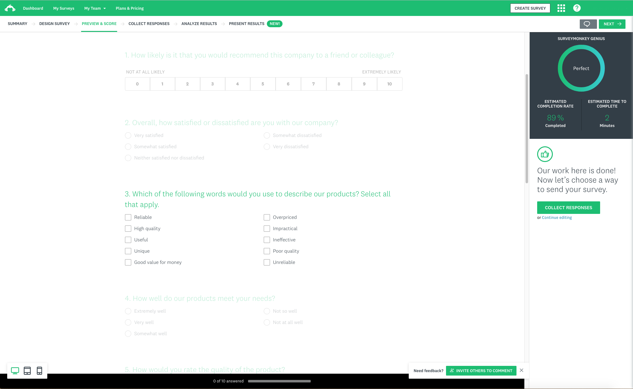 SurveyMonkey - Screenshot 2