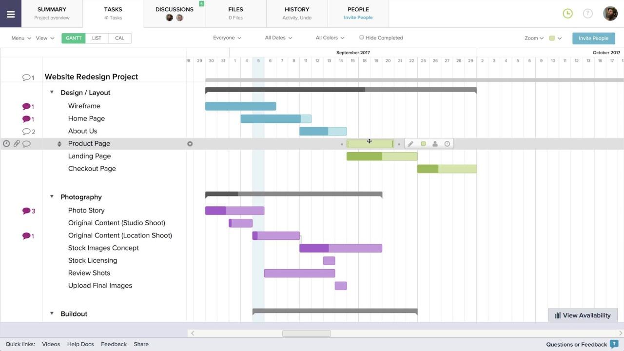 TeamGantt - Capture d'écran 4