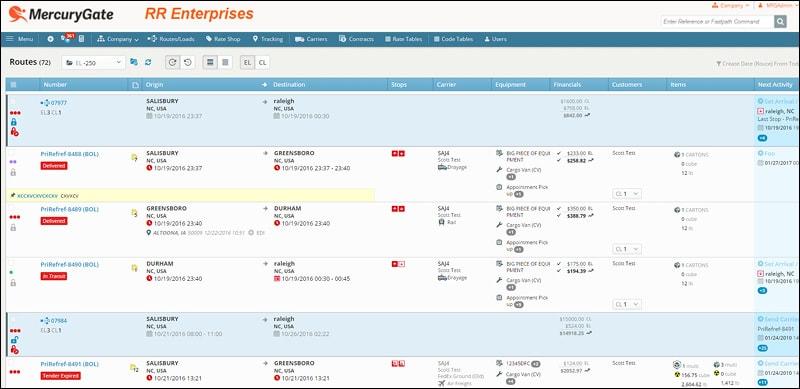 Review MercuryGate TMS: Transport Management System - Appvizer