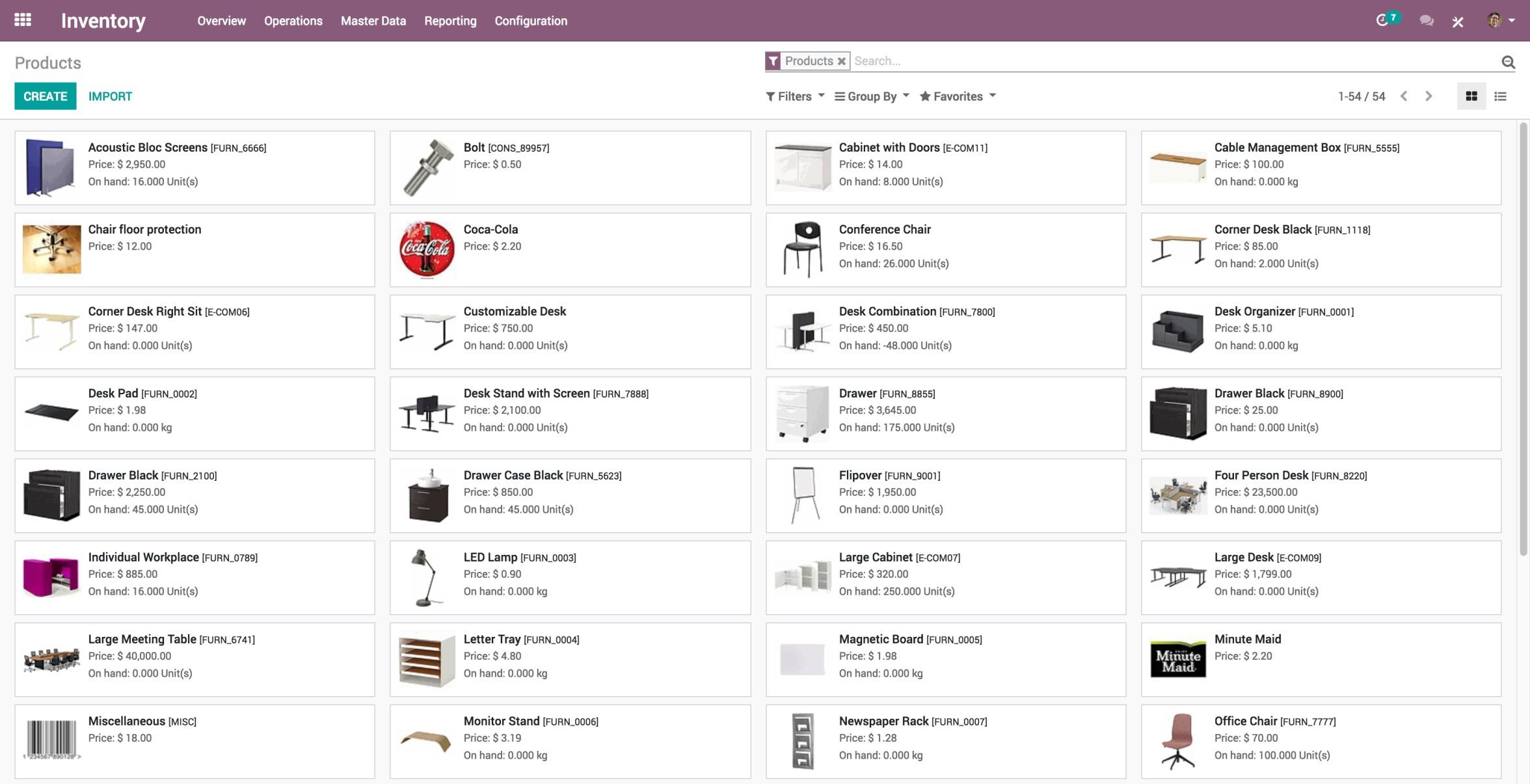 Odoo Inventory - Bildschirmfoto 2