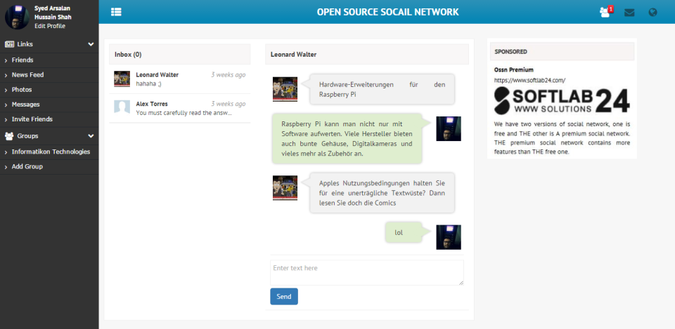 Open Source Social Network - Open Source Social Network-Screenshot-3