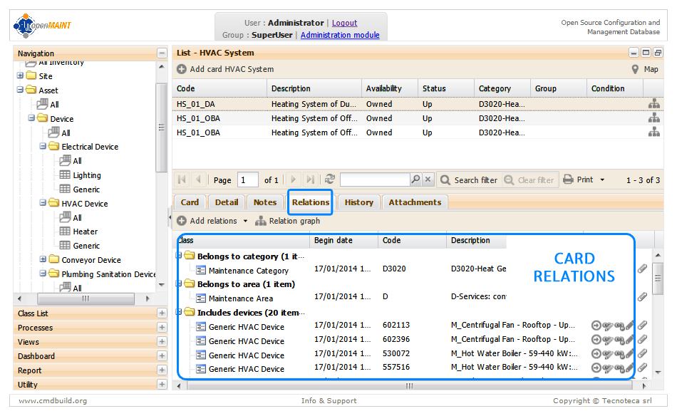 openMAINT - openMAINT-Bildschirm-4