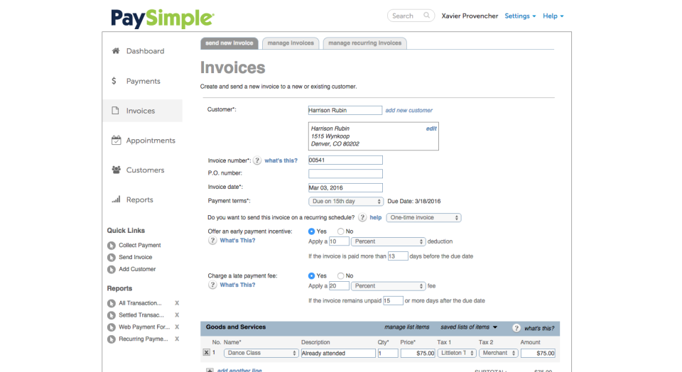 PaySimple - PaySimple-Bildschirm-1