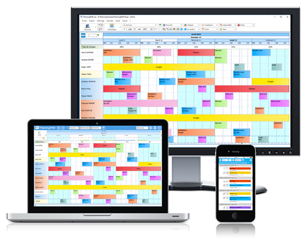 PlanningPME - PlanningPME existe en version desktop, web et mobile. Il s'adapte à tous vos supports.