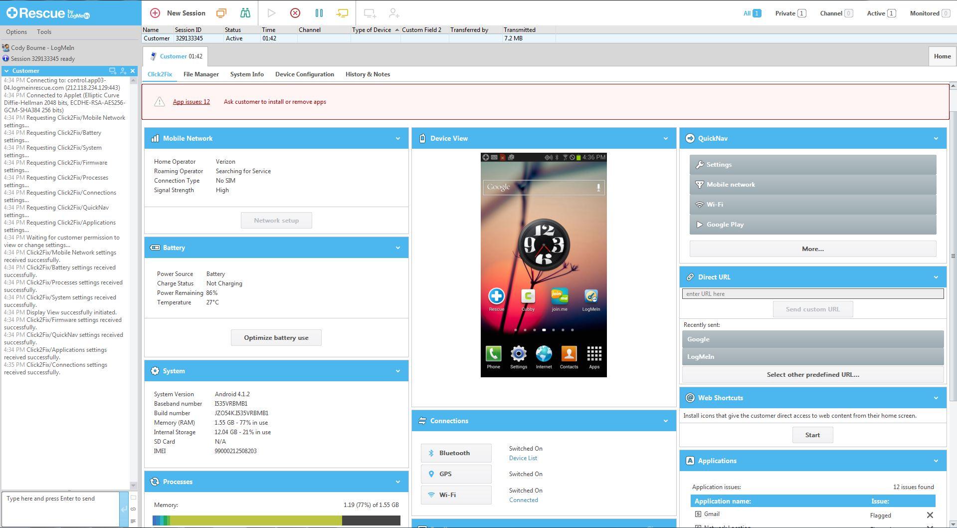 LogMeIn - LogMeIn interface Geral