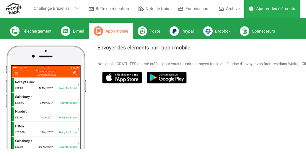 Dext - App per dispositivi mobili