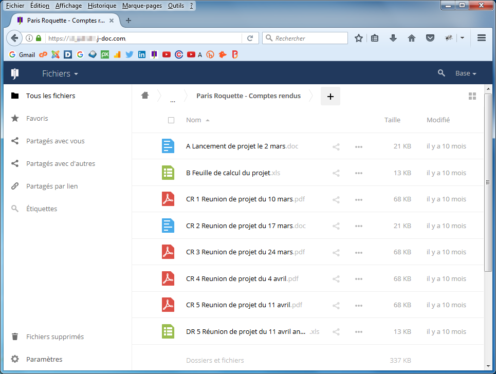 J-Doc - The organization of documents in a folder structure is similar to the familiar ergonomics DropBox. The management of hierarchical rights accords to natural vision permissions.