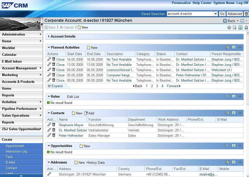 SAP CRM - Captura de tela 3
