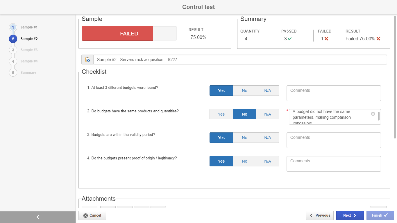 SoftExpert ERM - Tests et évaluation des contrôles