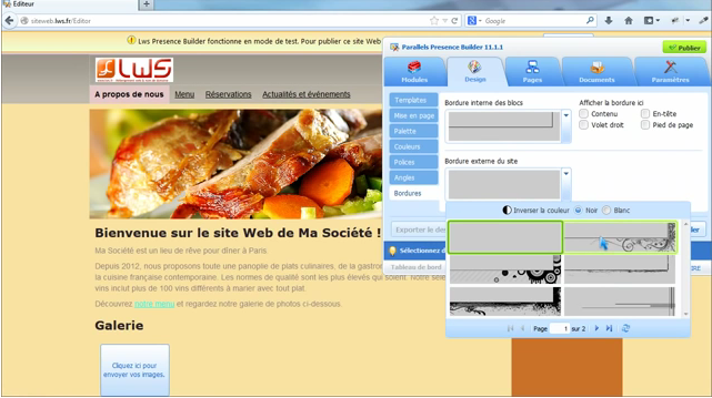 LWS - LWS: Sito Web Editor modelli di pagina (drag / drop), Video Player