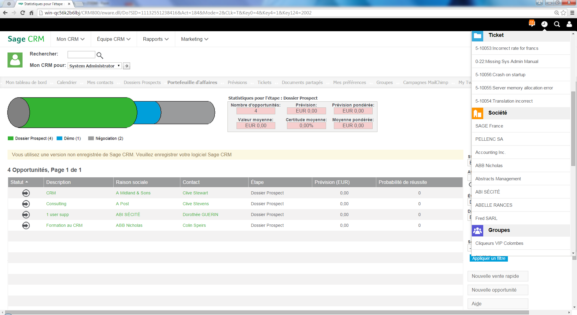 Sage CRM - CRM: Interface Web Adaptive, módulos básicos wiki conhecimento