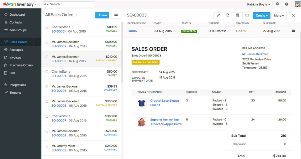 Zoho Inventory - Zoho Inventar-Screenshot-1