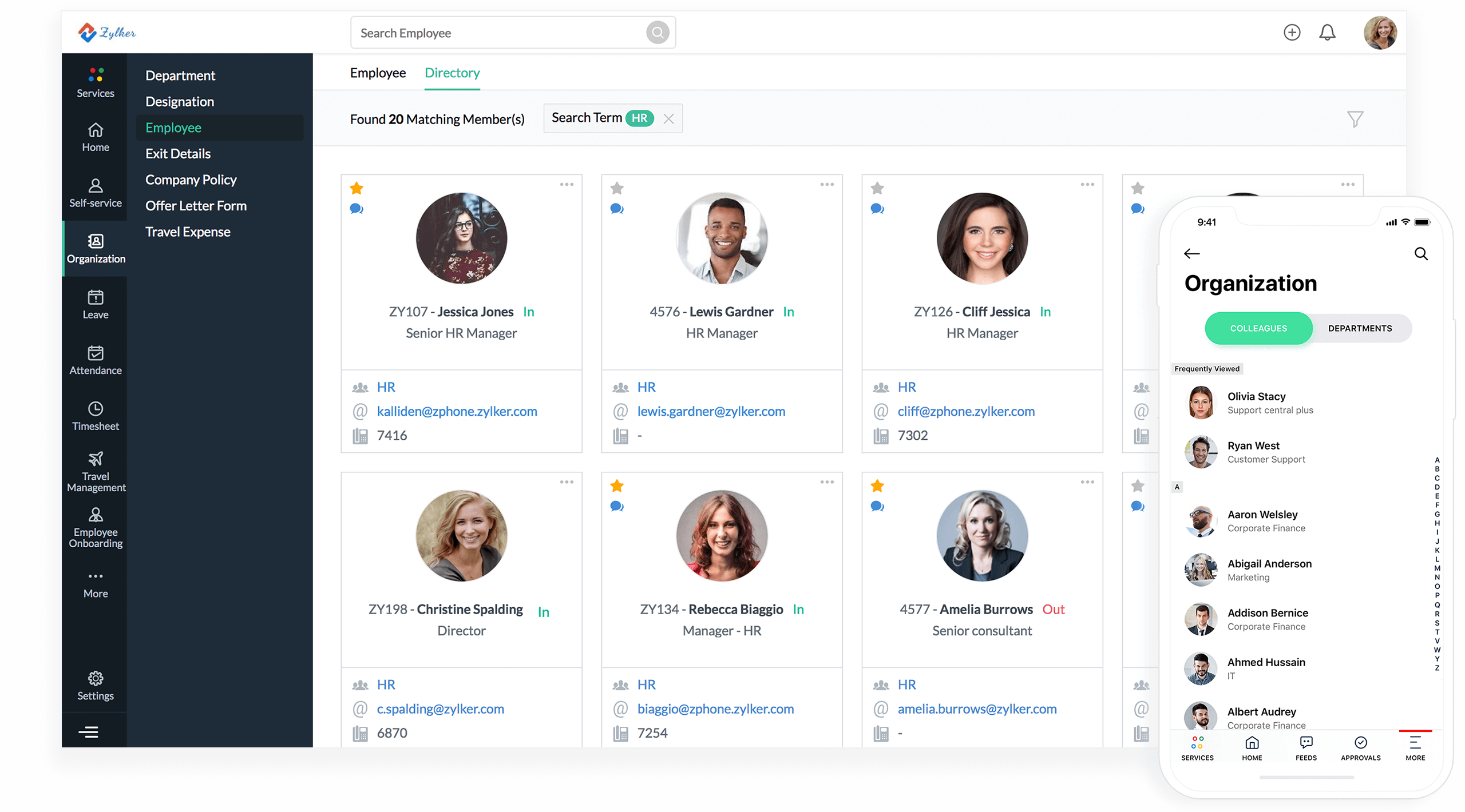 Zoho People - Captura de tela 1