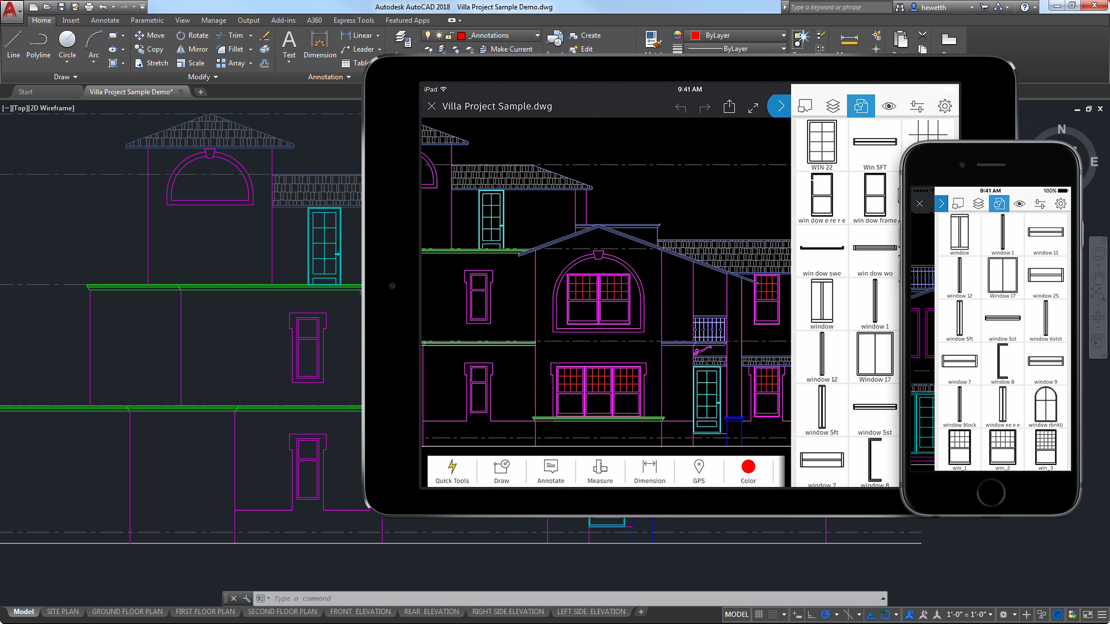 AutoCAD - Working with mobile AutoCAD and A360