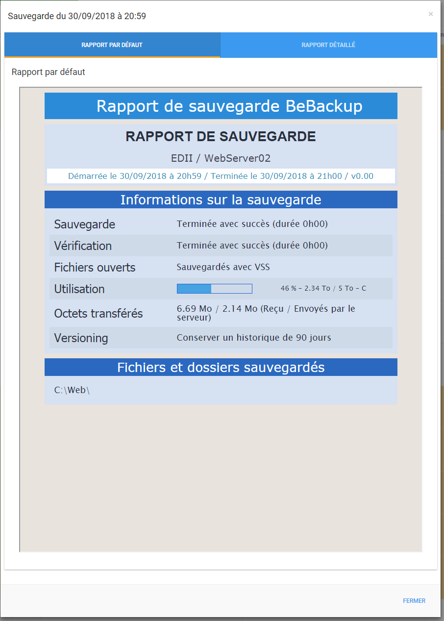 BeBackup - Screenshot 2