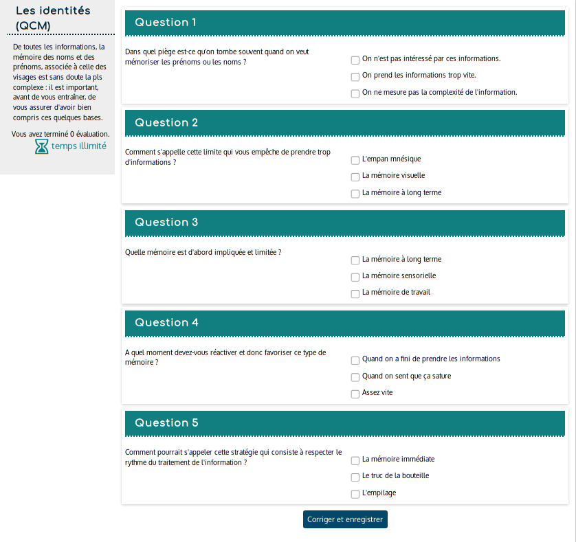 Zerudi - QCM conteúdo educativo de um instrutor