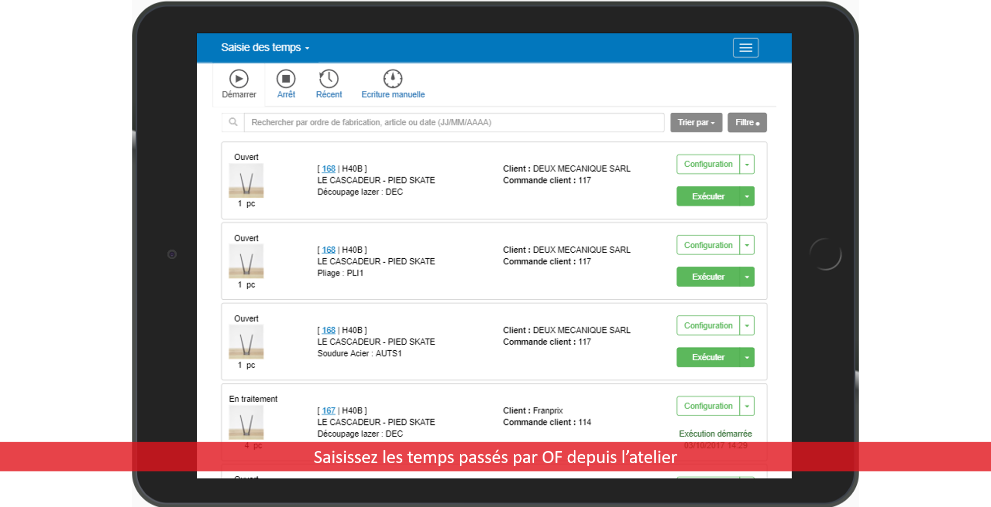 Exact pour Industrie - Smart-Shop Floor