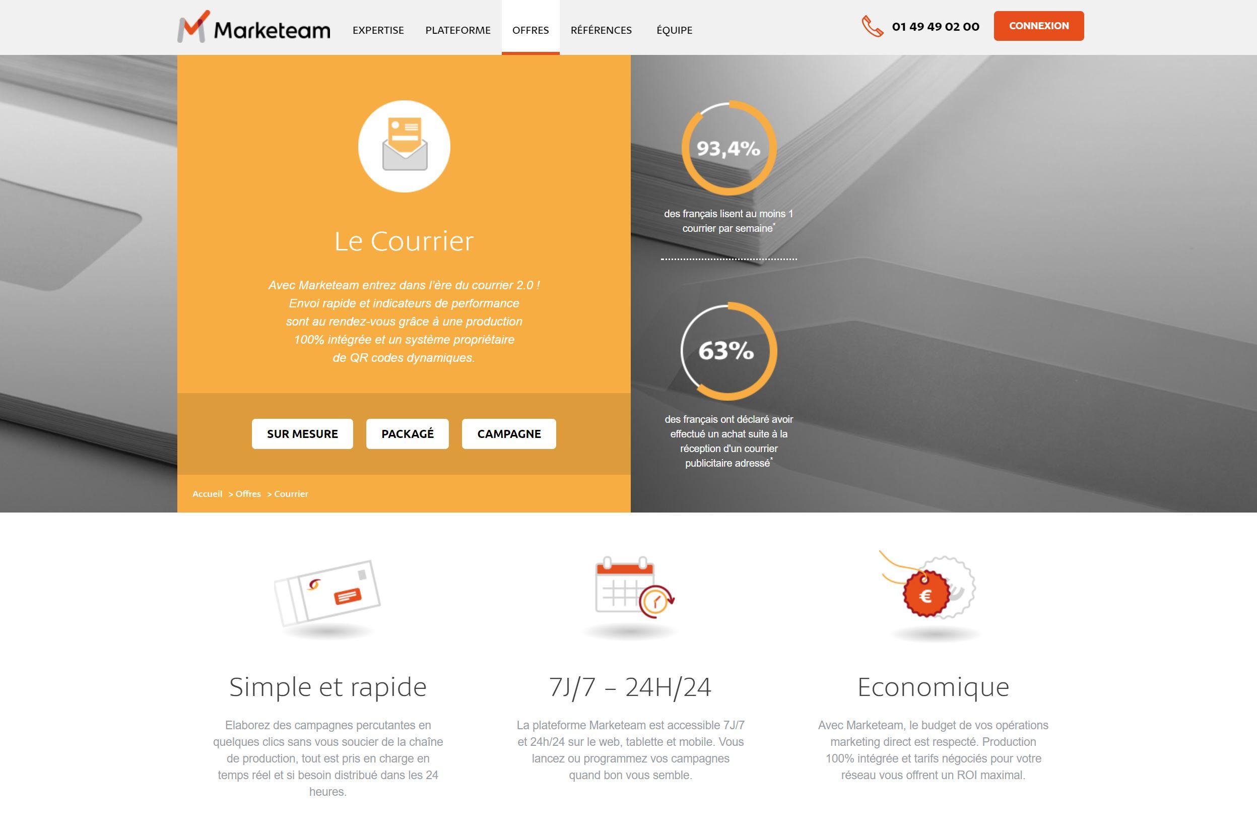 Marketeam - As ofertas de Courier