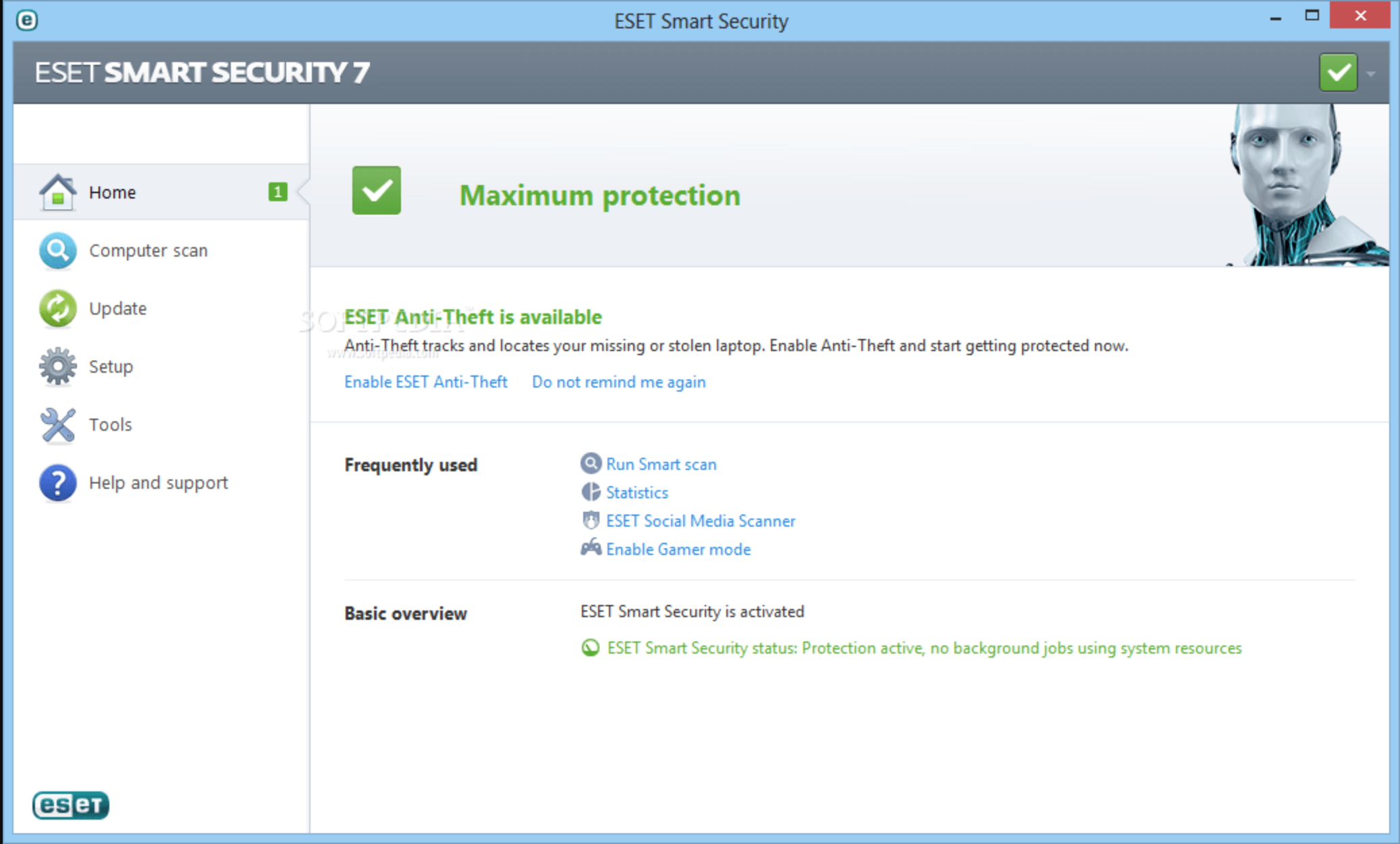 Eset - Schermata di Eset