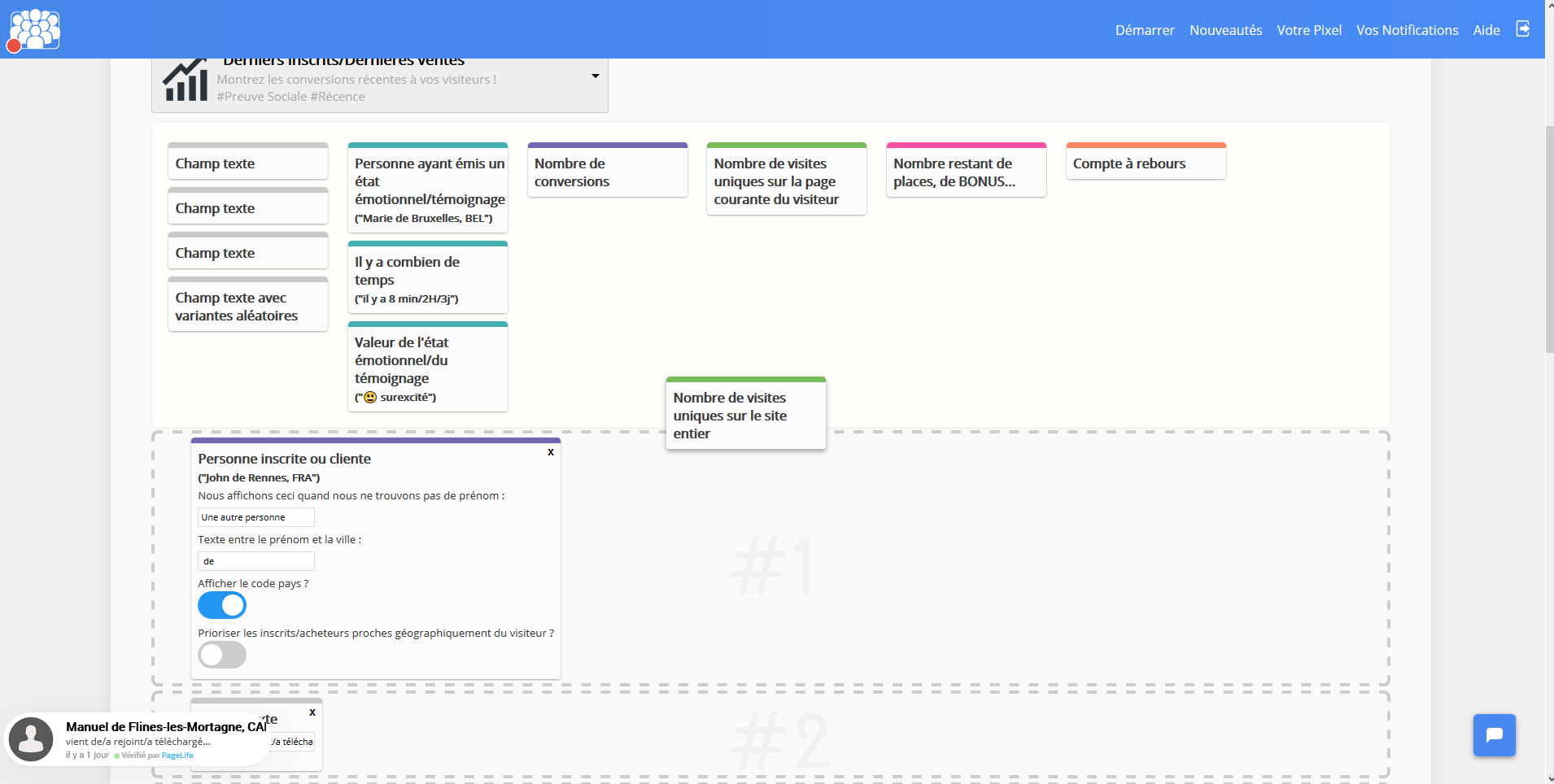 PageLife - PageLife modular creation of the bubble persuasive