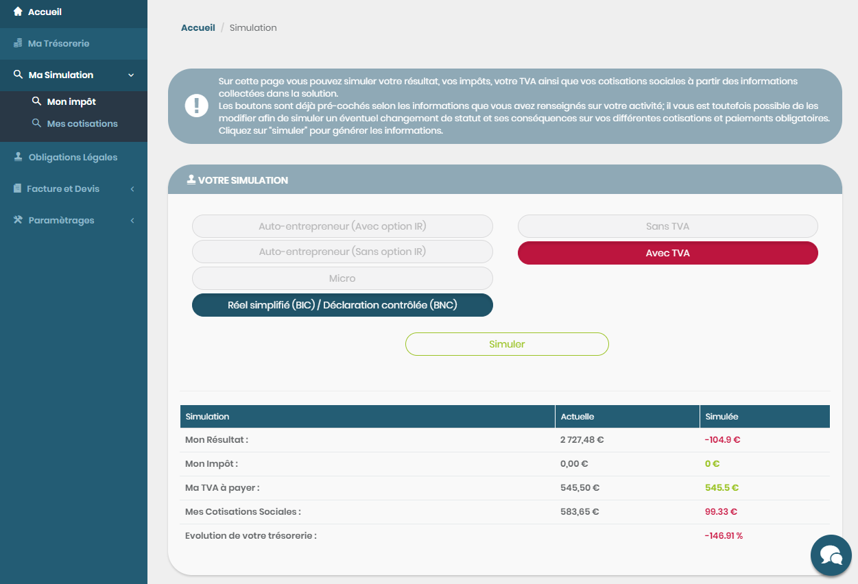 Gest4U - Você pode simular alterar seu status diretamente da aplicação.