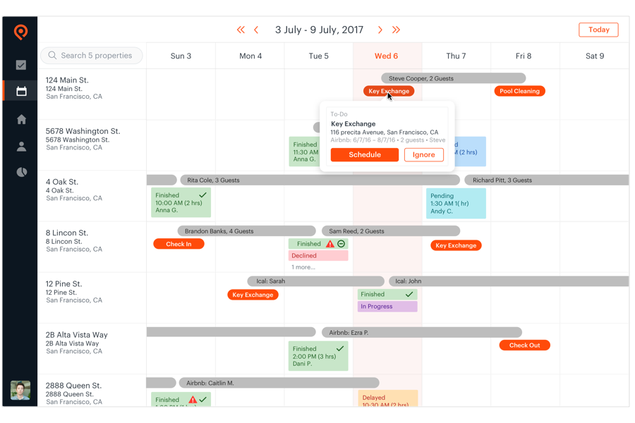 Properly - Sincronizzata correttamente calendario con il calendario di prenotazione