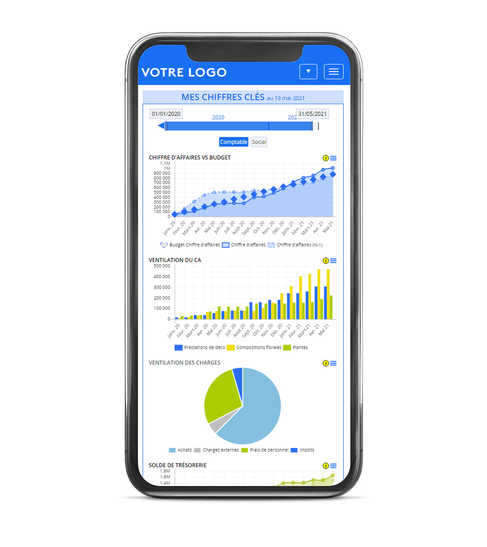 Teogest - Application mobile pour se connecter facilement aux logiciels et prendre des photos de notes de frais et de factures et les envoyer dans le module OCR pour les intégrer à la comptabilité.