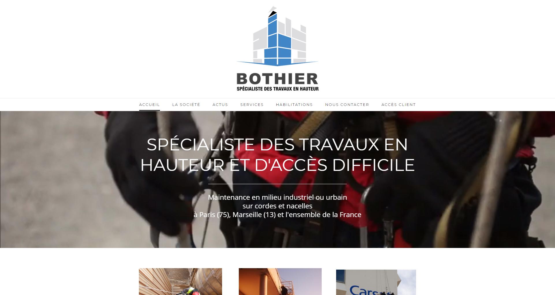 WStudio - Cliente Site Bothier - Wstudio