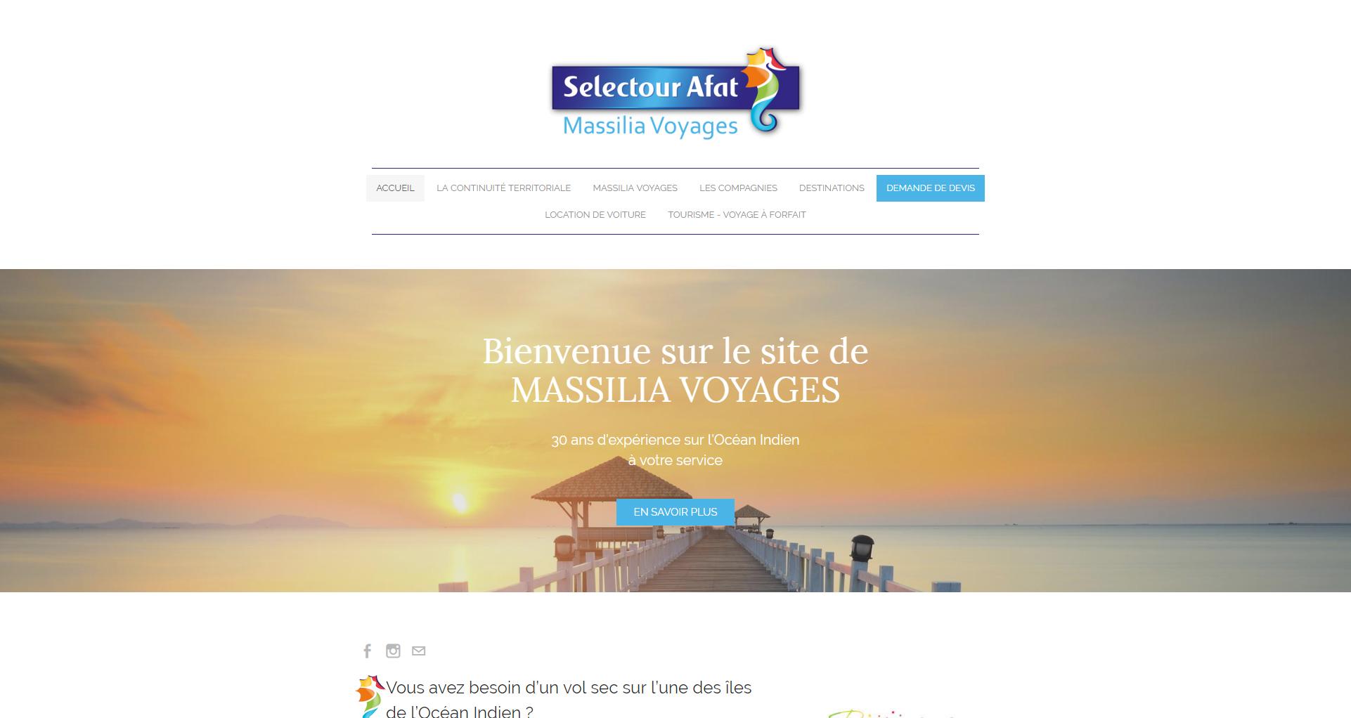 WStudio - Customer Website Massilia Travel - Wstudio