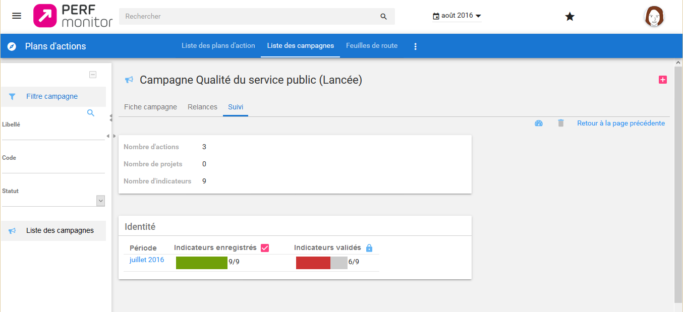 Perf Monitor - Desde Perf monitor você pode monitorar suas campanhas.