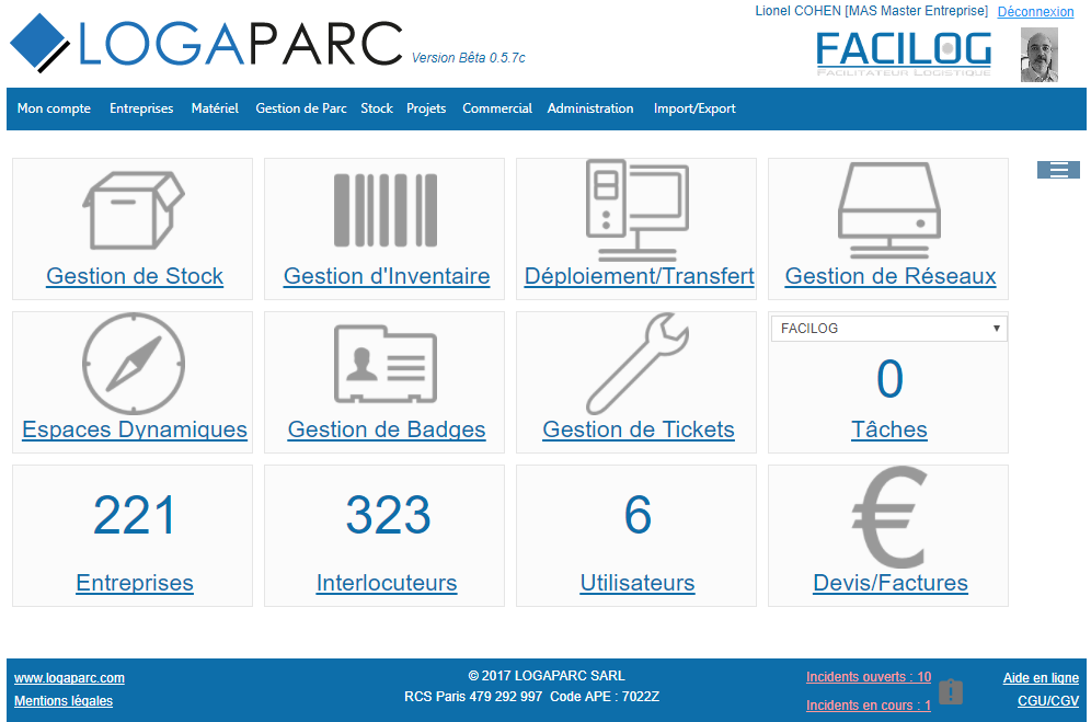 LOGAPARC - You can access your information and those of your customers, partners and suppliers with a simple browser.