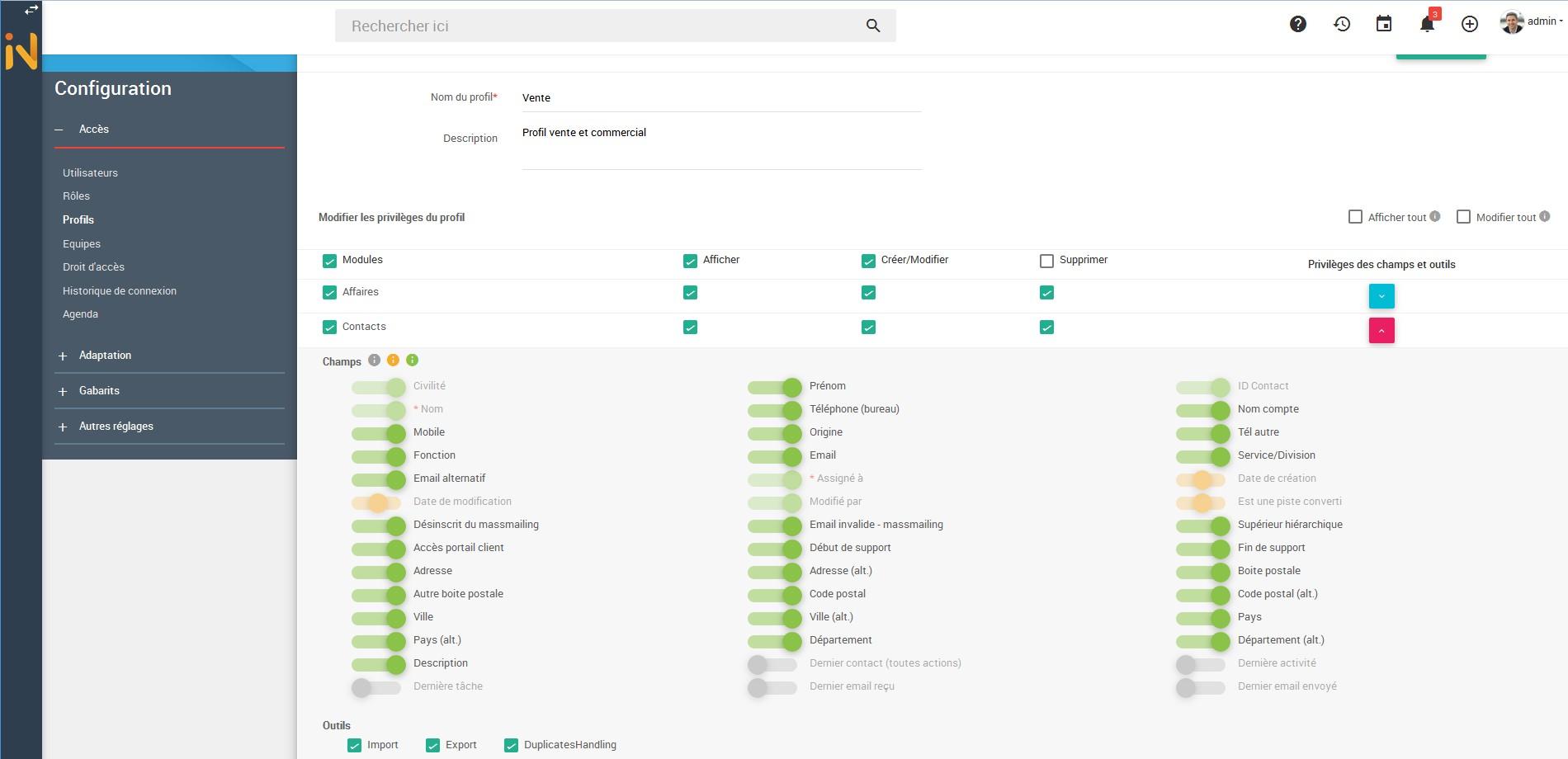 Initiative CRM - Configuração do CRM