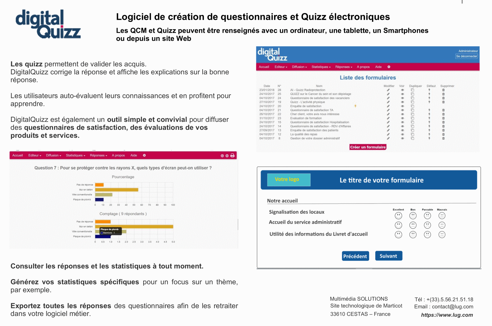 DigitalQuizz - imagen de la pantalla de softw