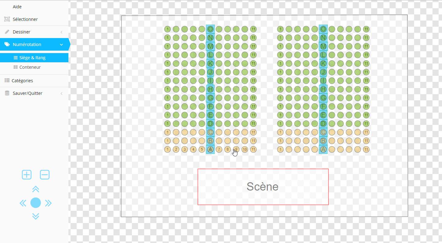 Billetweb - Crear un plano de la sala