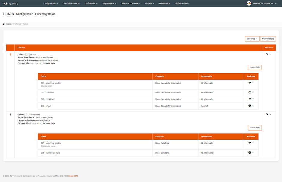 NCS Software - Ficheros há datos