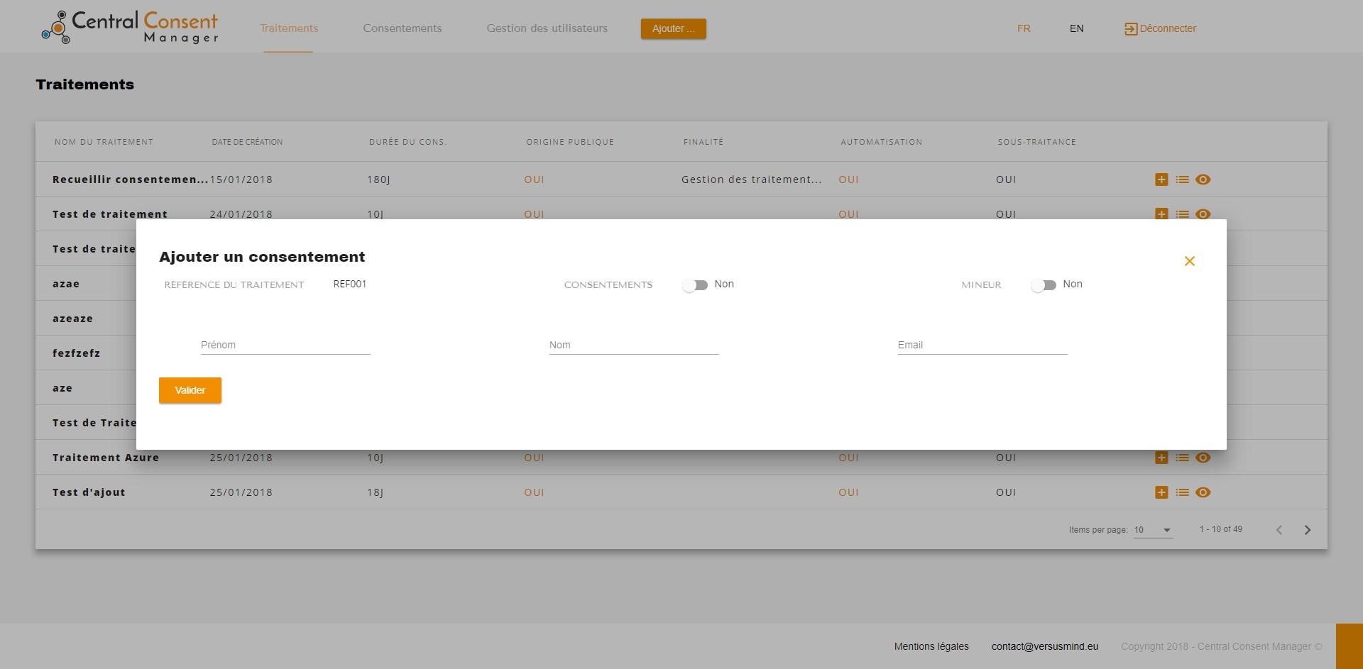 Central Consent Manager - Screenshot 3