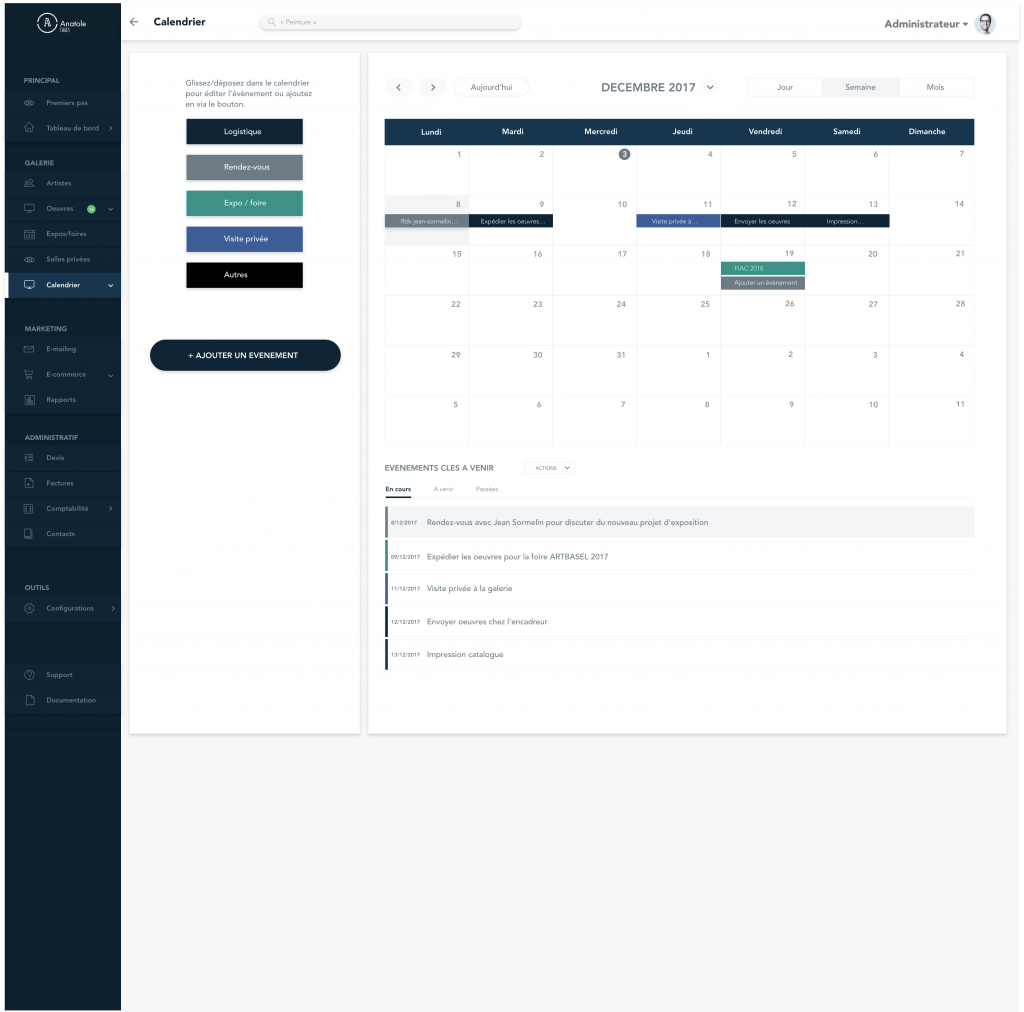 AnatoleTools - Module calendrier