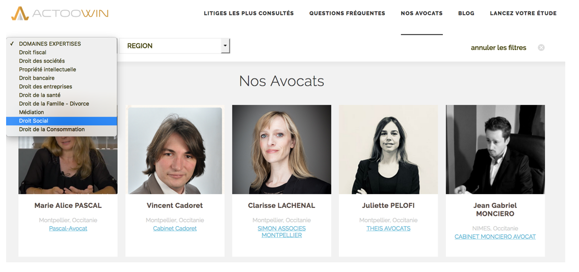 Visiwin - Votre profil avocat référencé sur notre plateforme à dimension nationale