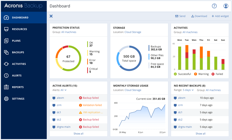 Acronis Cyber Protect - Captura de tela 1