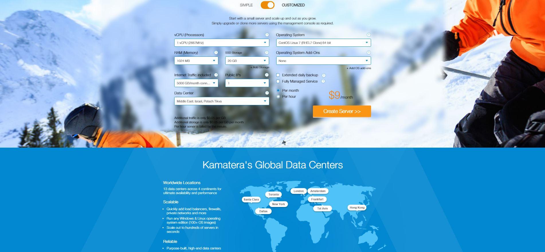 Kamatera : Cloud Hosting Flessibile e Scalabile per Aziende