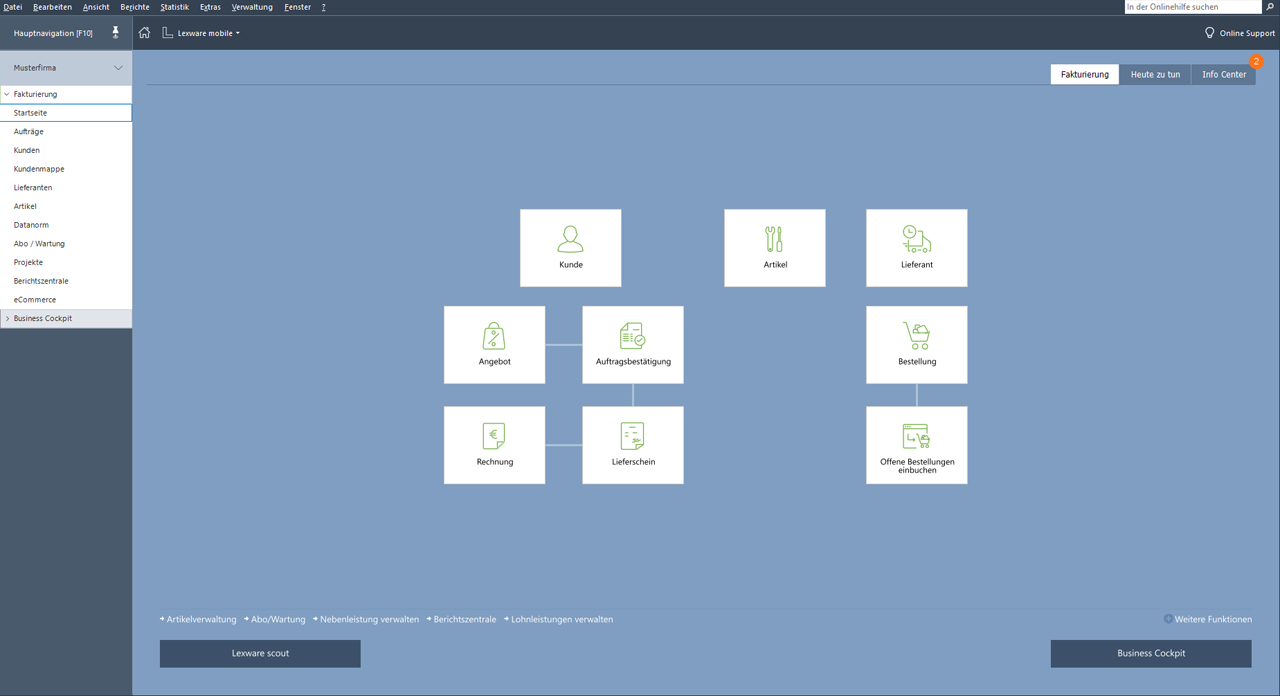 Lexware faktura+auftrag - Screenshot 1