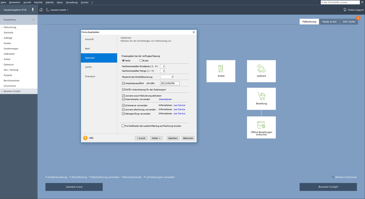 Lexware faktura+auftrag - Capture d'écran 4