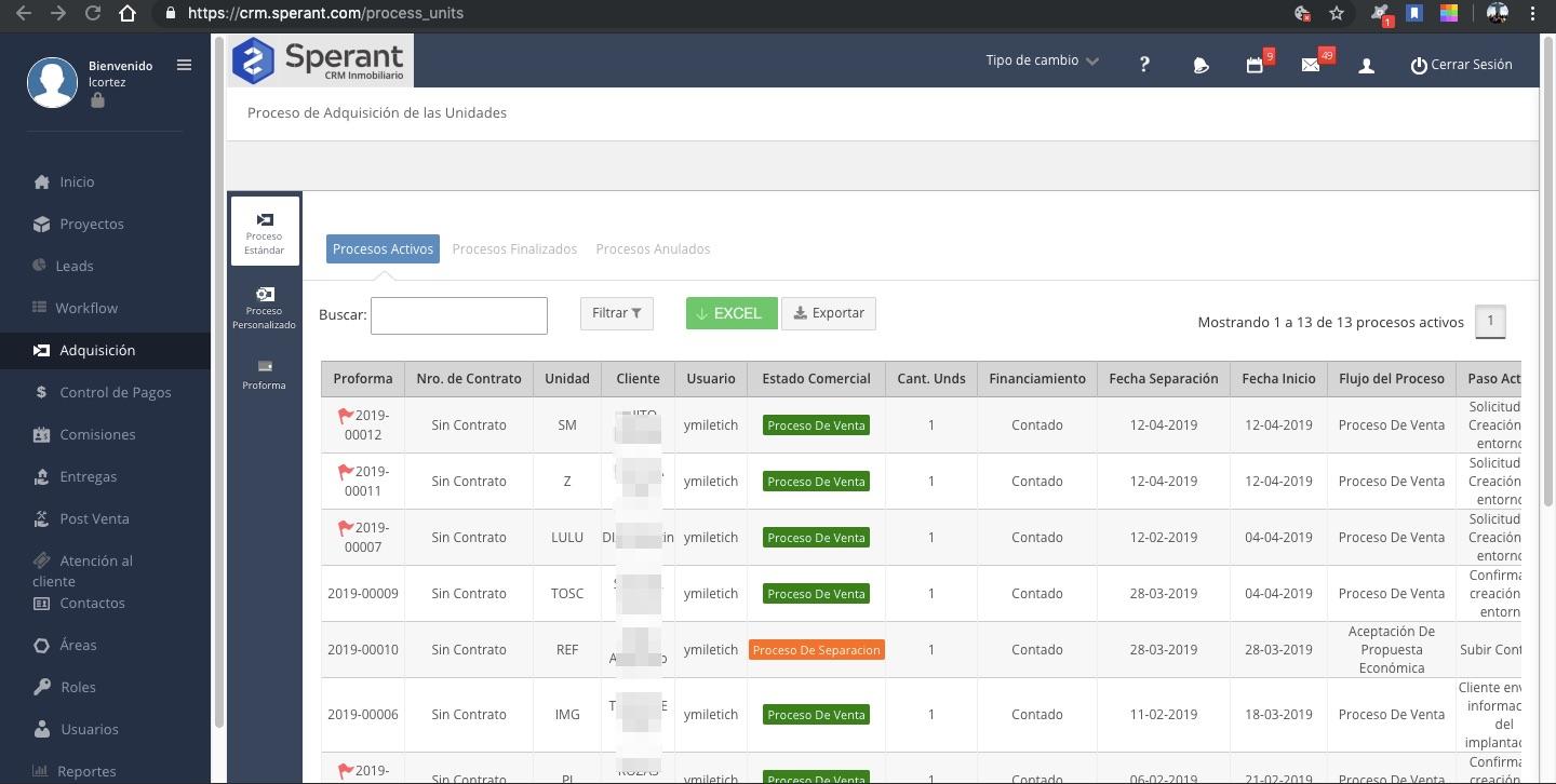 CRM Inmobiliario Sperant - Captura de tela 3