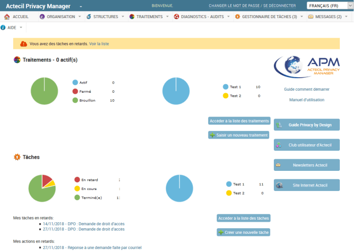 Actecil Privacy Manager (APM) - Captura de pantalla 1