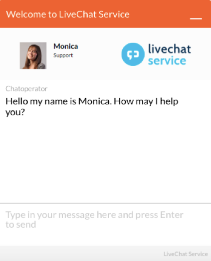 LiveChat Service - Bildschirmfoto 1