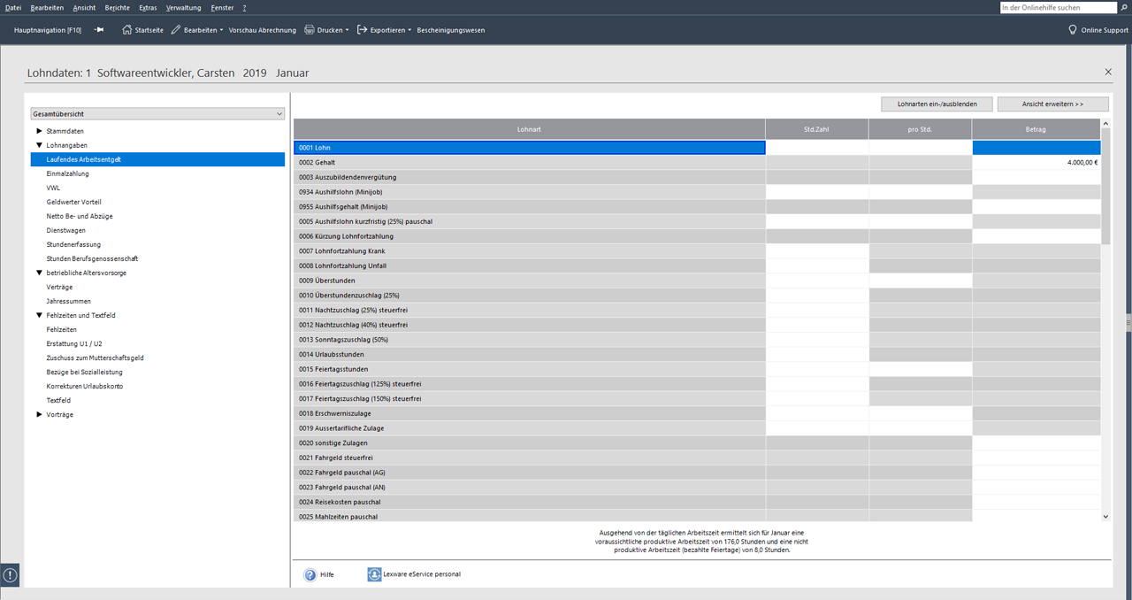Lexware lohn+gehalt - Screenshot 3